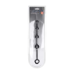 Levelz by shots Gebogen Siliconen Anale Parels - Zwart (8714273066916)