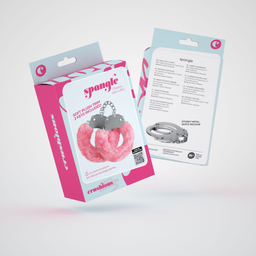 Crushious Spangle - Metalen Handboeien met Pluche - Roze (7403254159907)