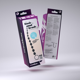Crushious Basis Anale Kralen - 10 Kralen Ketting - Zwart (799632355052)