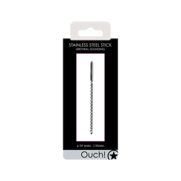 Ouch! by shots Metaal Beginners Penis Plug - 0.2 / 4 mm (7423522554531)