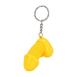 S-line by shots Super Dicky - Sleutelhanger - Geel (8714273026316)