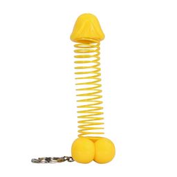 S-line by shots Super Dicky - Sleutelhanger - Geel (8714273026316)