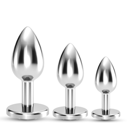 Crushious Bijou - Anal Train Trio - 3 Jewel Plugs - Zwart (7403254150829)