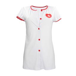 S-line by shots Verpleegster Kostuum - S/M - Wit (8714273039002)