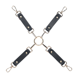 Ouch! by shots Milan Collectie - Hogtie Verbinders - Zwart/Rood (8714273055989)