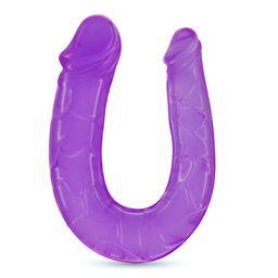 Crushious Deep Diver - Double Dildo with Anal Lubricant - 1.7 fl oz / 50 ml - Purple (7403254150782)