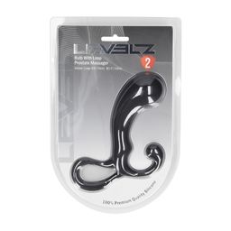 Levelz by shots Lamp met Lussen Silicium Prostaat Massager - L - Zwart (8714273066459)