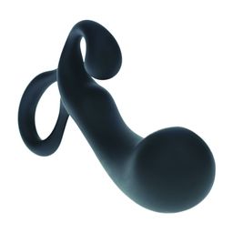 Levelz by shots Lamp met Lussen Silicium Prostaat Massager - L - Zwart (8714273066459)