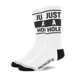 Prowler red Just A Hole Sokken - Wit/Zwart (4890808277034)