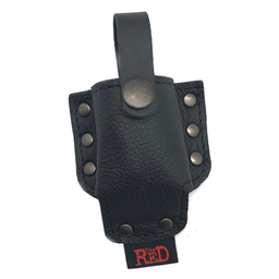 Red leather Leren Aroma Fles Houder voor Harnas - Zwart (3701019811768)
