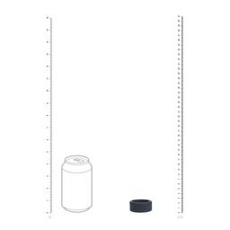 Levelz by shots Vloeibare Silicoen Balriem - S - 34mm - Zwart (8714273062161)