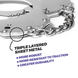 Crushious Lust - Metalen Handboeien - Zilver (7403254159884)