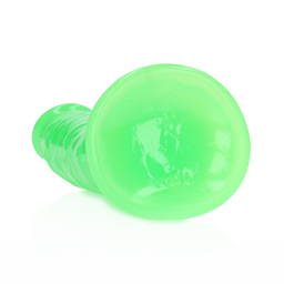 Realrock by shots Slank Realistisch Dildo met Zuignap - Glow in the Dark - 7'' / 18 cm (8714273493873)