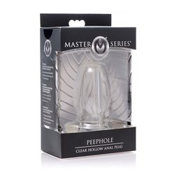 Xr brands PeepHole - Transparante Holle Anale Plug - Klein (848518031044)