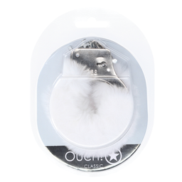 Ouch! by shots Classic Fluffy Handcuffs - Wit (8714273058256)