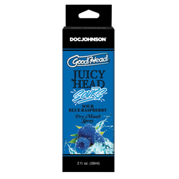 Doc johnson Juicy Head - Dry Mouth Spray - Sour Blue Raspberry - 2 fl oz / 60 ml (782421088613)