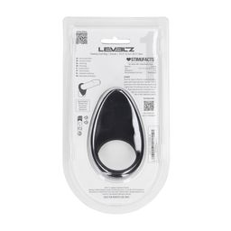 Levelz by shots Druppelvormige Siliconen Cockring - Zwart (8714273063601)