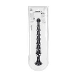 Levelz by shots Geribbelde Siliconen Flared Anale Probe - Zwart (8714273066756)