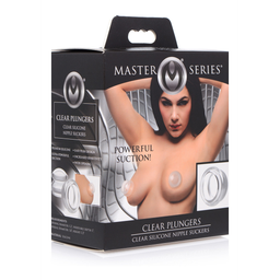Xr brands Duidelijke Zuigers - Siliconen Tepelzuigers - S (848518036582)