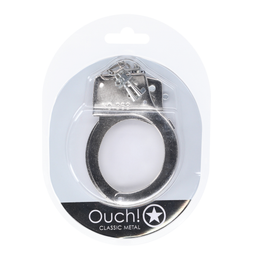 Ouch! by shots Classic metalen handboeien - Zilver (8714273058300)