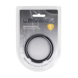 Levelz by shots Wide O Silicone Cockring - XXL - 55mm - Zwart (8714273062086)