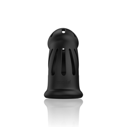 Mancage by shots Model 27 - Ultra Soft Silicone Chastity Cage - Zwart (8714273051318)