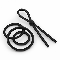 Crushious Daltons - Siliconen Cockring Set - Zwart (7403254150324)