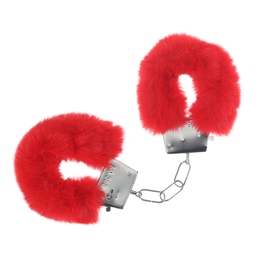 Ouch! by shots Classic Fluffy Handboeien - Rood (8714273058249)