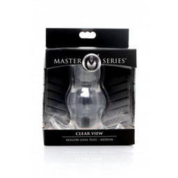 Xr brands Duidelijk Zicht - Holle Anale Plug - Medium (848518043702)