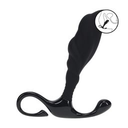 Levelz by shots Geribbelde Hard Loop Silicone Prostaat Massager - S - Zwart (8714273066473)
