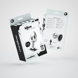 Crushious Bijou - Anale Sieraad Plug - Groot - Zwart (799632355243)