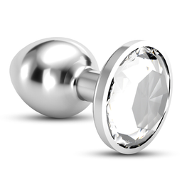 Crushious Bijou - Anale Jewel Plug - Groot - Doorzichtig (799632355182)