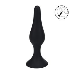 Levelz by shots Slim Siliconen Anale Plug - XL - Zwart (8714273066169)