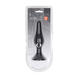 Levelz by shots Slim Siliconen Anale Plug - XL - Zwart (8714273066169)