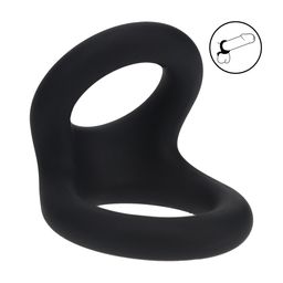 Levelz by shots Double O Siliconen Cockring - S - Zwart (8714273062635)