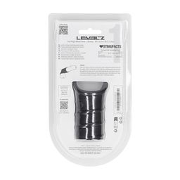Levelz by shots Siliconen Cockring en Geribbelde Mouw - Zwart (8714273063779)