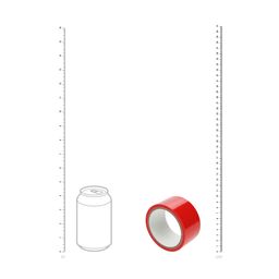 Ouch! by shots PVC Niet-Plakband - 20 m - Rood (8714273028426)