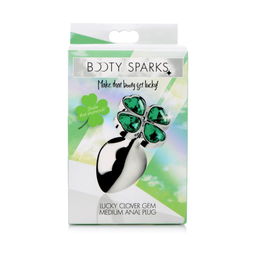 Xr brands Lucky Clover Gem - Butt Plug - Medium Geluksklaver edelsteen - Butt Plug - Medium (848518033727)