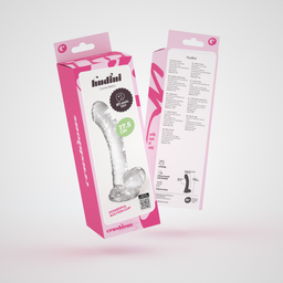Crushious Hudini - Jelly Flexibele Anale Dildo - 6,9/ 17,5 cm - Doorzichtig (7403254158795)