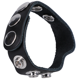Doc johnson De Leather 5 Snap - Leather Cockring (6768903845503)