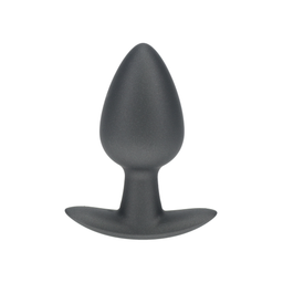 Ouch! by shots Zachte Siliconen Anale Plug - Medium - 3,1 / 7,9 cm - Gunmetal (8714273056856)