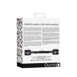 Ouch! by shots Geprinte Handboeien met Handvat (8714273491671)