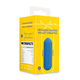 Loveline by shots Hexagon Vorm Bullet Vibrator - Jetset Blauw (8714273044822)