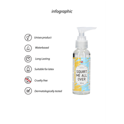 S-line by shots Squirt Me All Over - Waterbased Lubricant - 3 fl oz / 100 ml (7423522520505)
