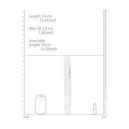 Realrock by shots Realistische Double Dong - 13'' / 34 cm (8714273523167)