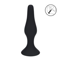 Levelz by shots Slanke Siliconen Anale Plug - L - Zwart (8714273065971)
