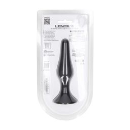 Levelz by shots Slanke Siliconen Anale Plug - L - Zwart (8714273065971)