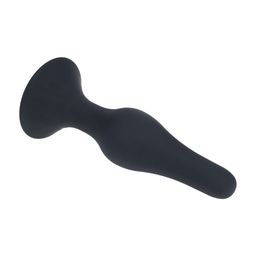 Levelz by shots Slanke Siliconen Anale Plug - L - Zwart (8714273065971)