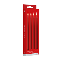 Ouch! by shots Plagen Kaarsen - 4 Stuks - Groot - Rood (8714273545008)