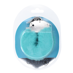 Ouch! by shots Zware Fluffy Handboeien - Blauw (8714273043047)